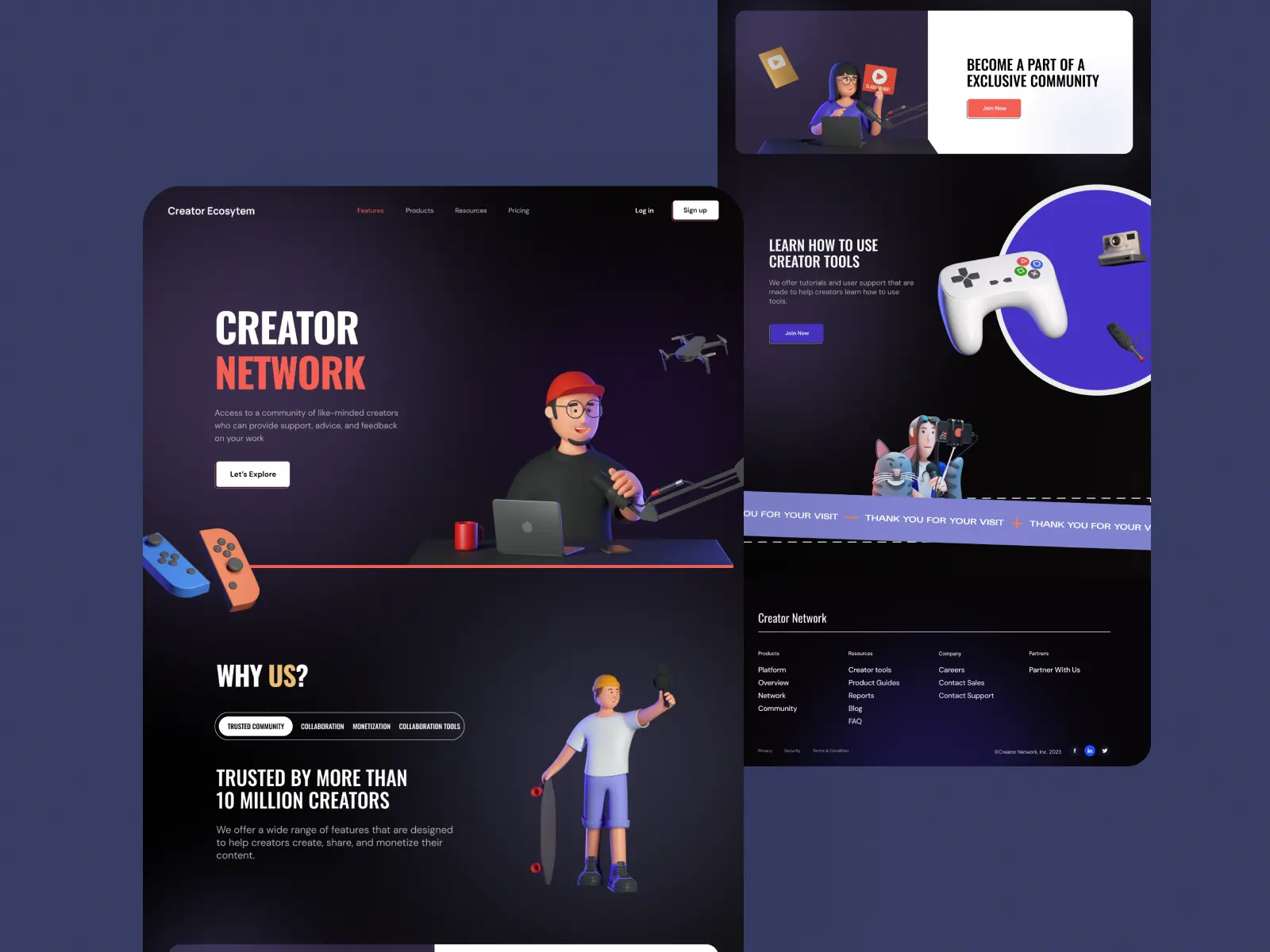 Creator Network Website
