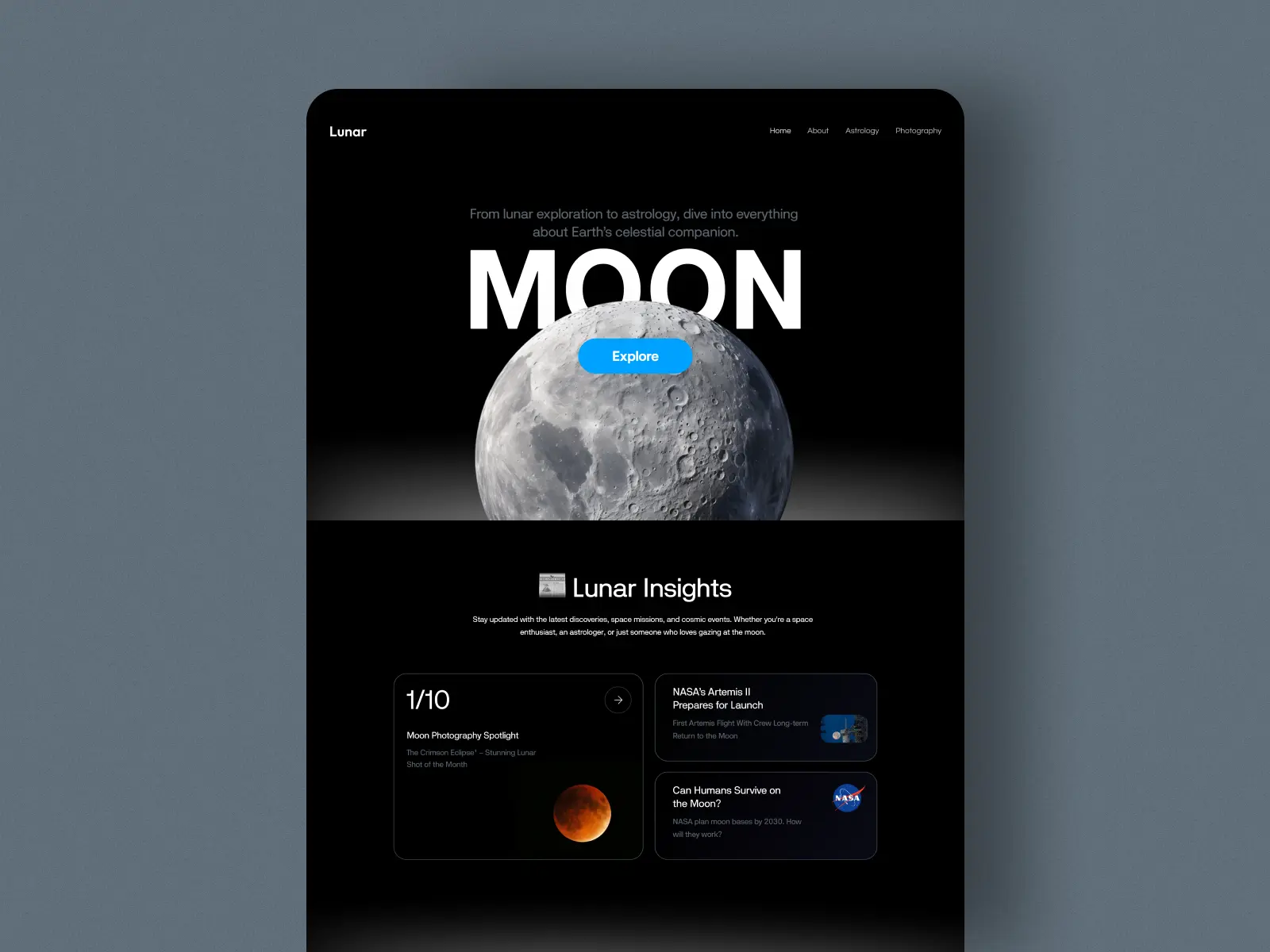 Lunar Website